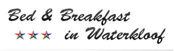 Bed & Breakfast in Waterkloof