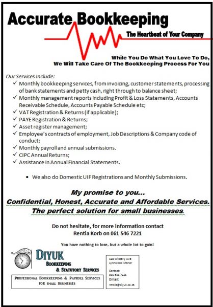 DIYUK BOOKKEEPING & STATUTORY SERVICES